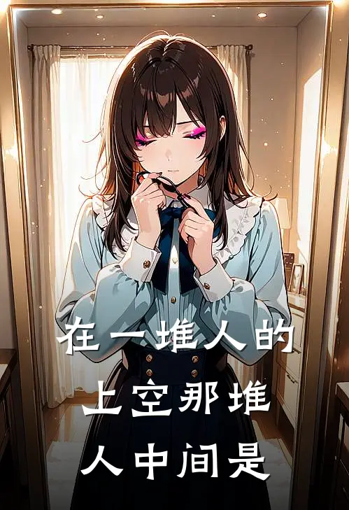 在一堆人的上空那堆人中间是