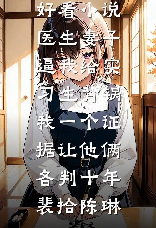 医生妻子逼我给实习生背锅，我一个证据让他俩各判十年裴拾陈琳完本免费小说_最新好看小说医生妻子逼我给实习生背锅，我一个证据让他俩各判十年裴拾陈琳
